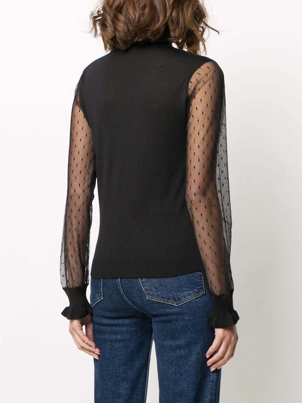 tulle sleeve jumper - 4