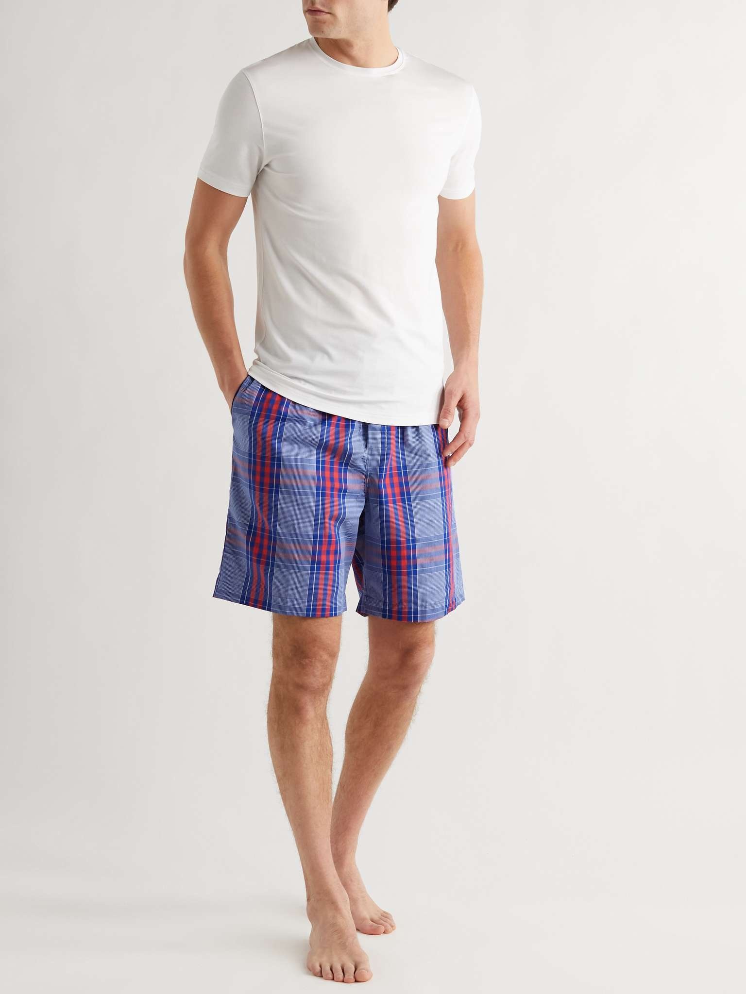 Checked Cotton Pyjama Shorts - 2