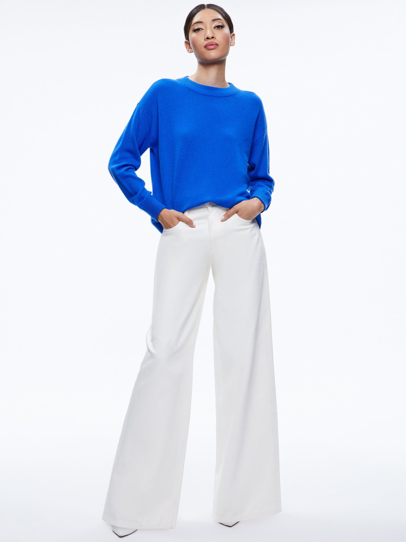 Alice + Olivia FILA CREWNECK PULLOVER outlook