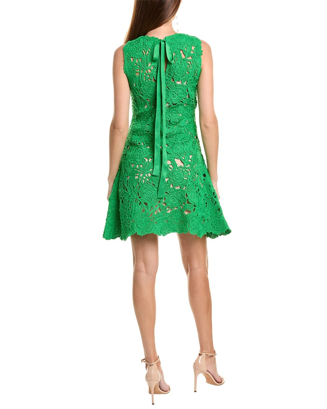 Oscar de la Renta Birdsnest Poppies A-Line Dress - 2