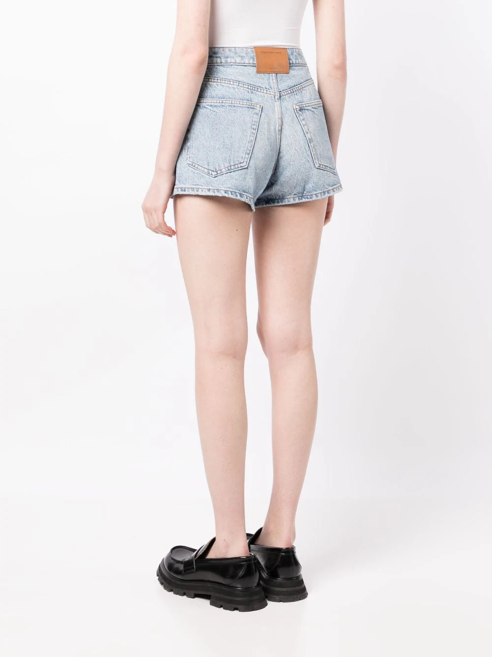 Shorty High-Rise Short In Denim - 4