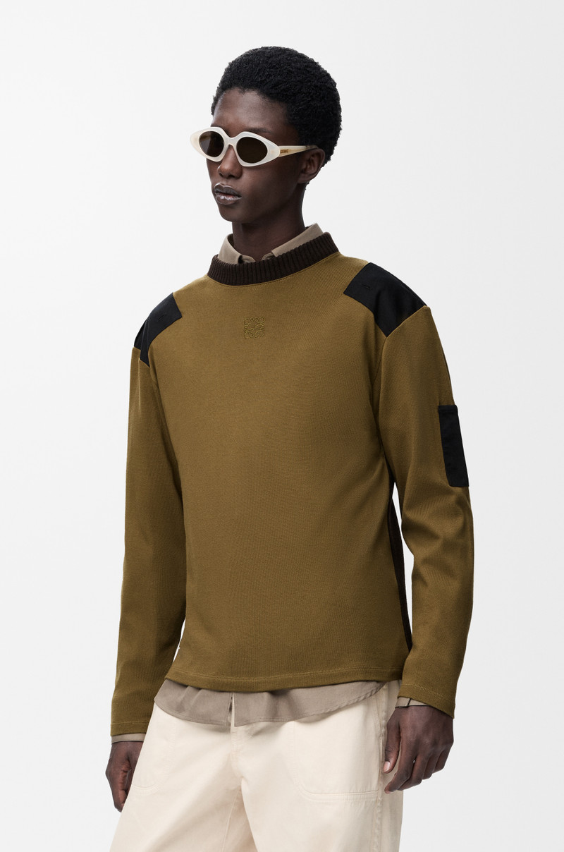 Long sleeve top in cotton blend 3