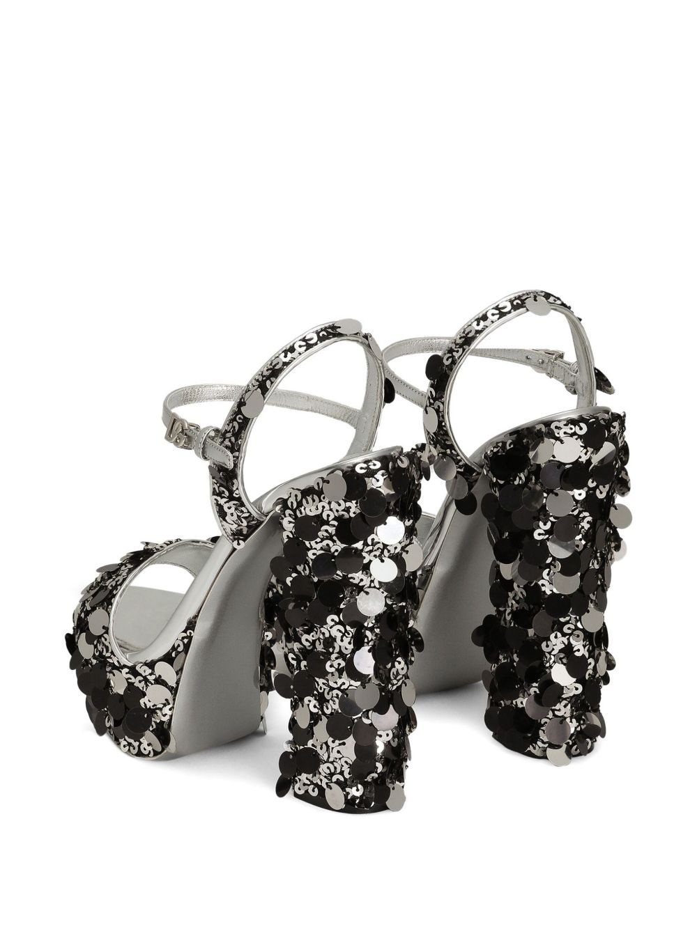 105mm sequinned sandals - 3