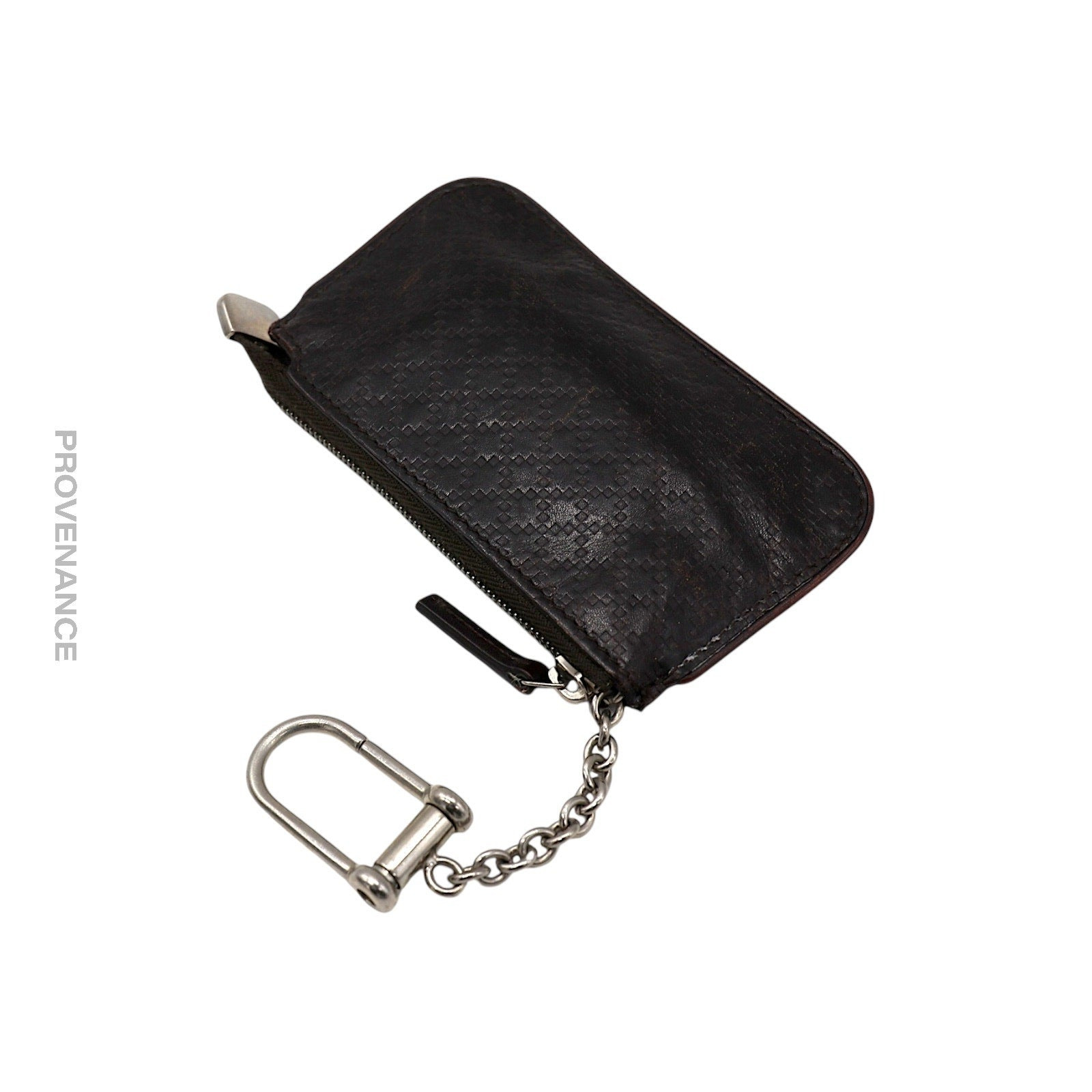 Gucci Key Pouch Cles - Chocolate Diamante Leather - 4
