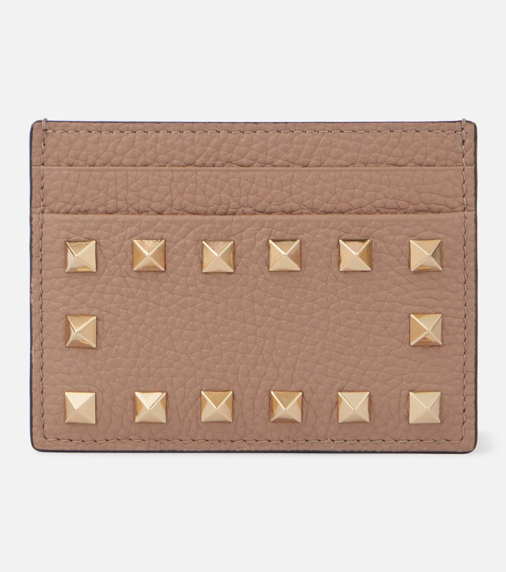 Rockstud leather card holder - 1