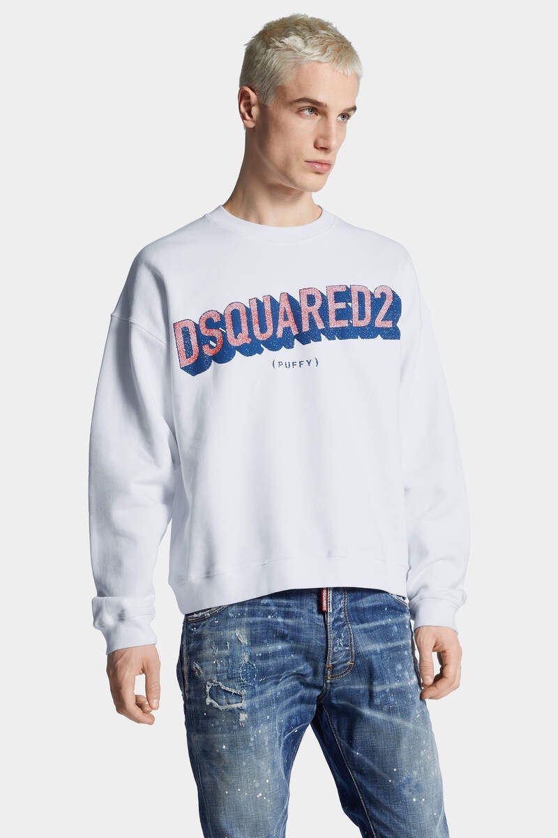 RELAX FIT TACTILE LOGO CREWNECK - 3