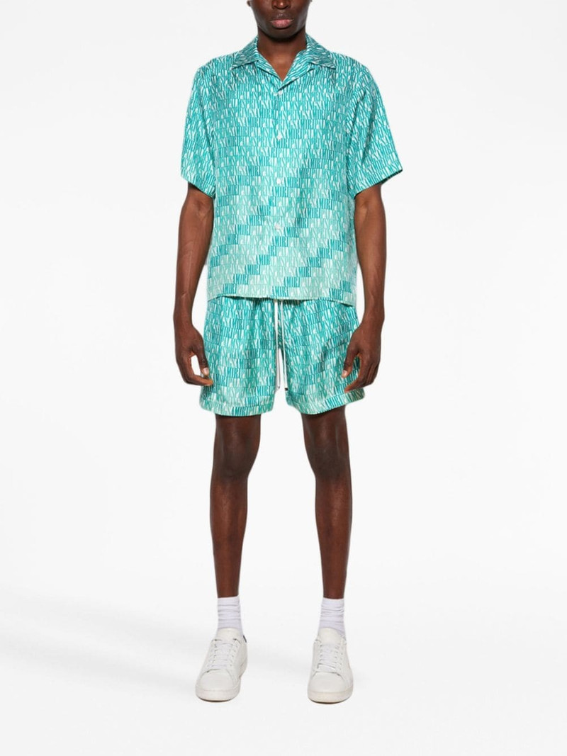 AMIRI X Palm logo-print deck shorts outlook