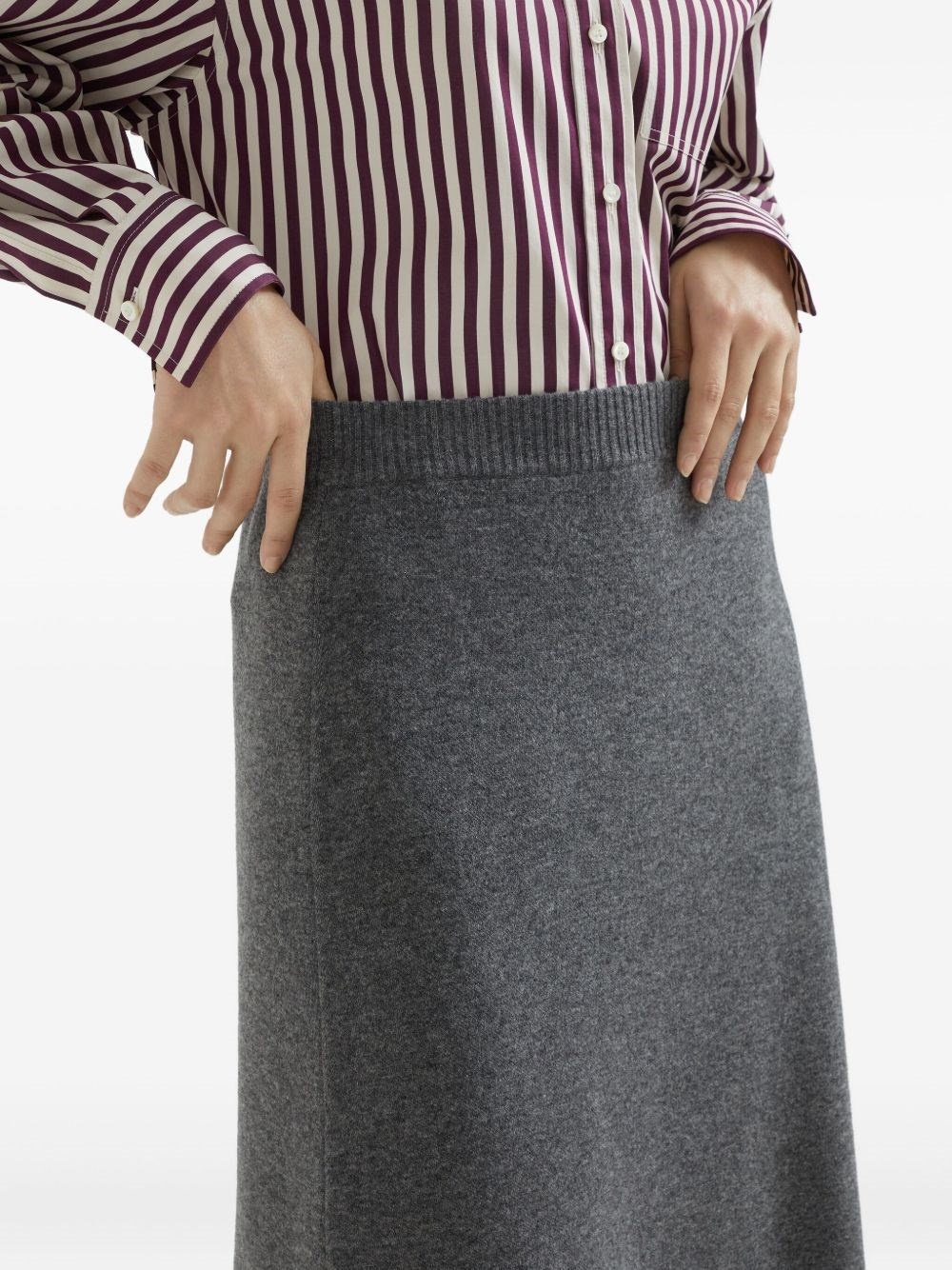 Cashmere midi skirt - 2