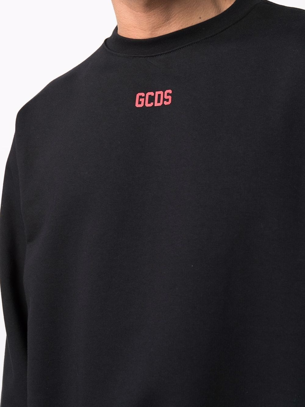 logo-print crew neck sweatshirt - 5