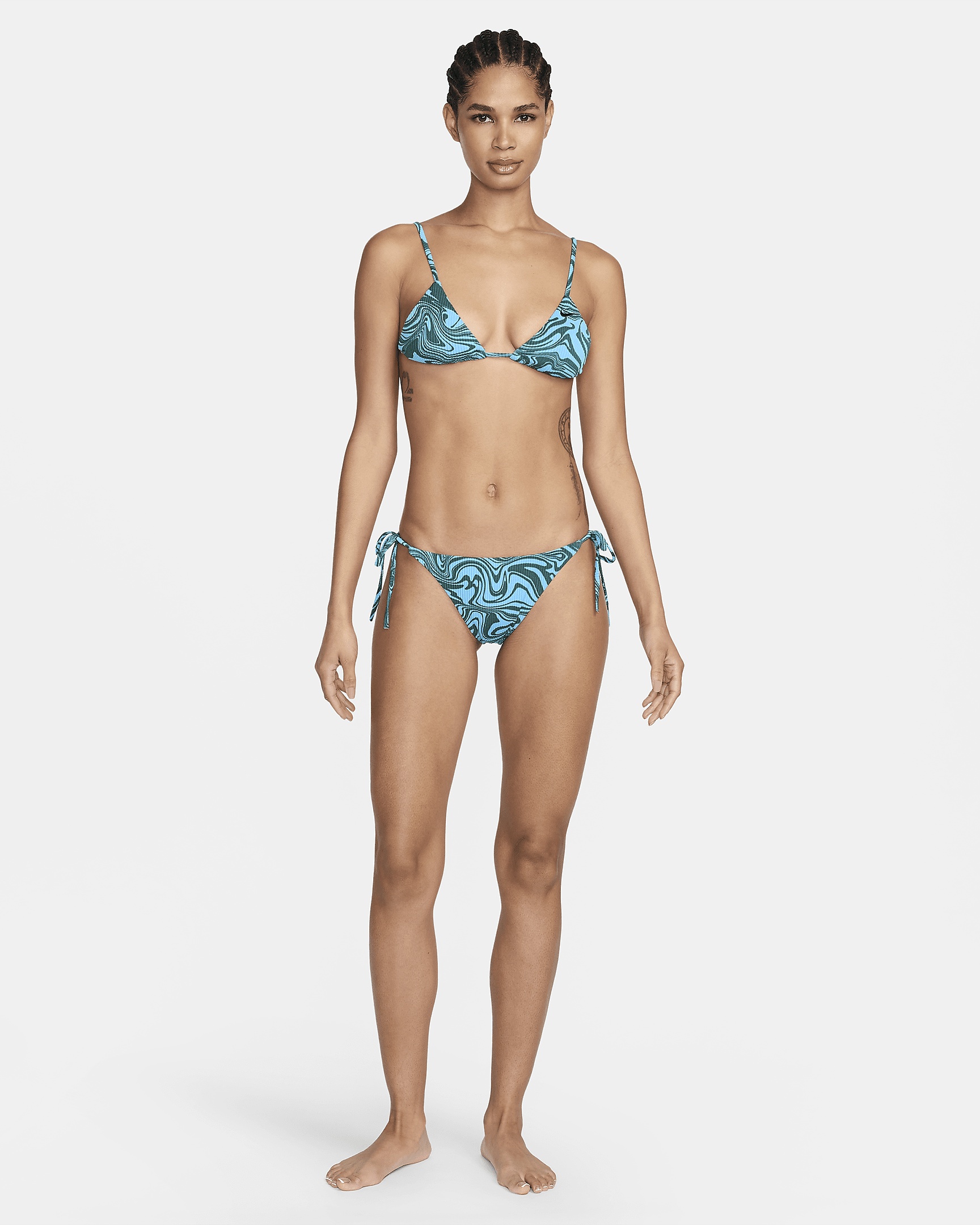 Nike Women's Swim Swirl String Bikini Bottom - 6