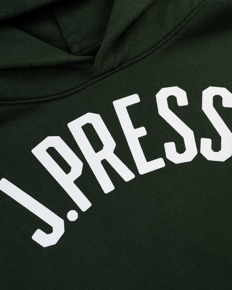 J. PRESS MADE-IN-USA DARK GREEN J. PRESS ARCH HOODIE outlook