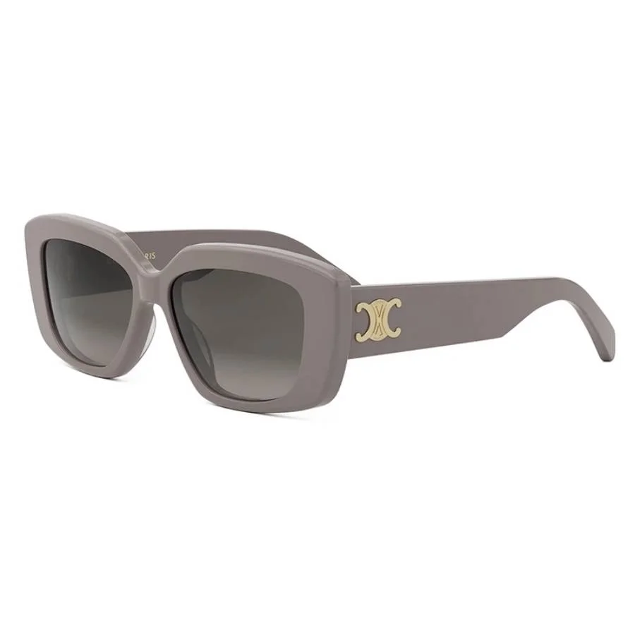 Celine Triomphe Grey Gradient Rectangular Ladies Sunglasses CL40216U 45F 55 - 1