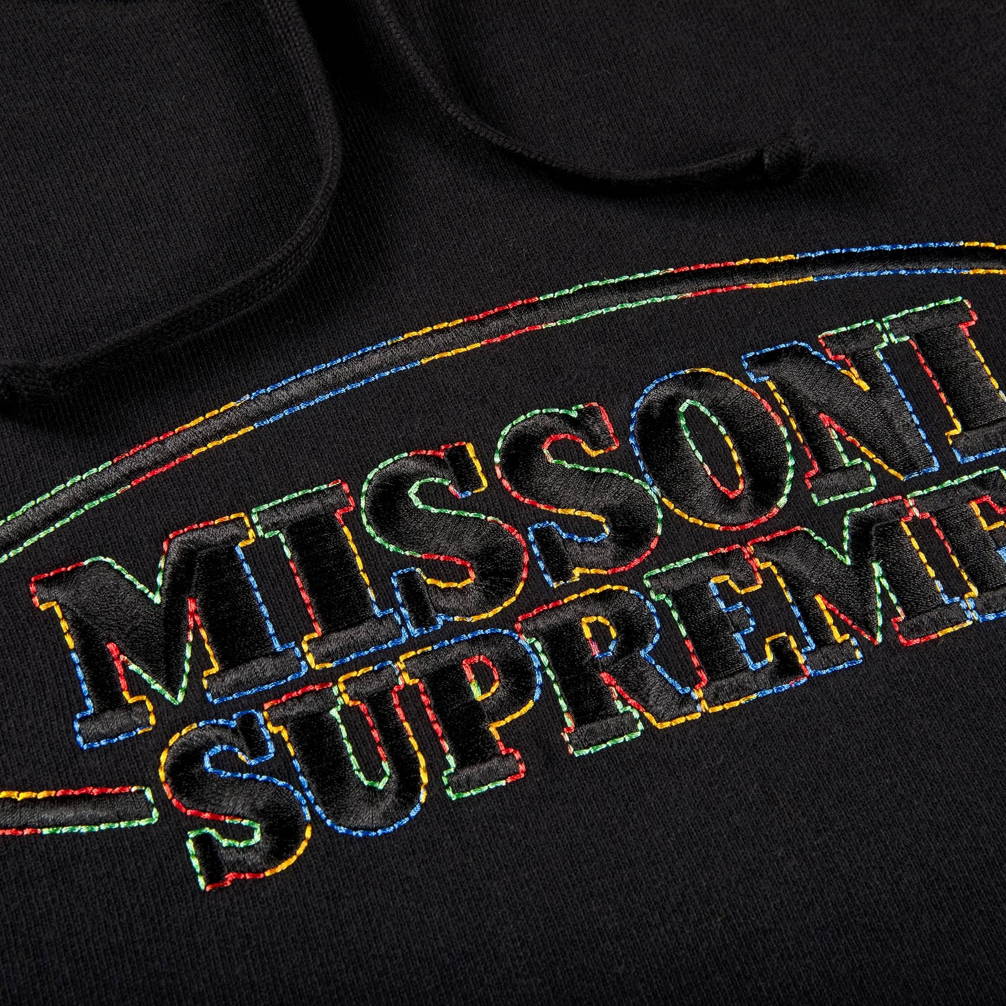 Supreme x Missoni Hooded Sweatshirt 'Black' - 2