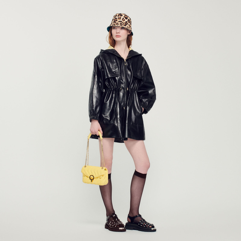 Sandro Quilted nylon Yza bag outlook