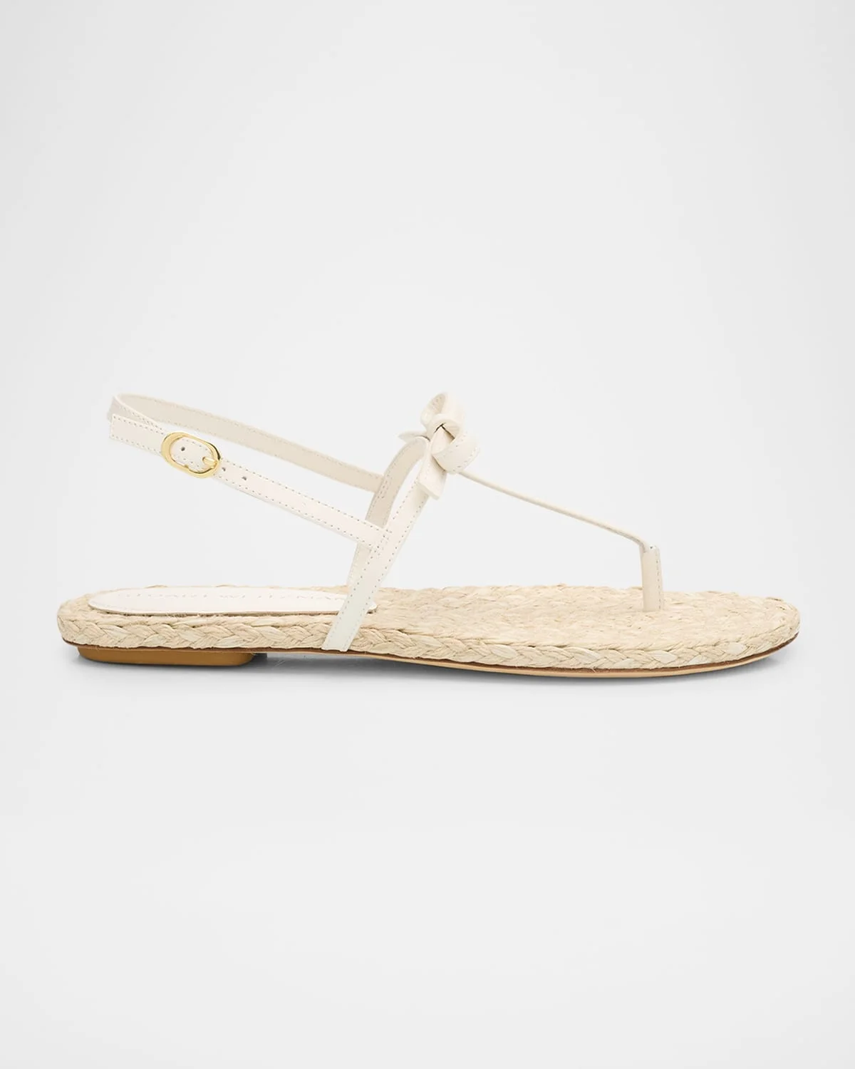 Felicity Leather Bow Espadrille Sandals - 1