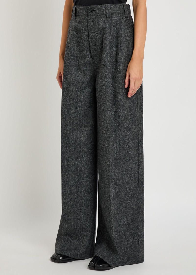 Maison Margiela Maison Margiela Wide-leg Wool Trousers outlook