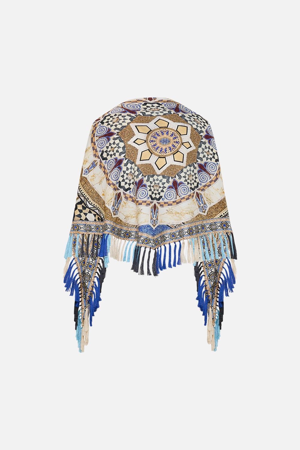 DIAMOND SCARF WITH TASSELS - 8