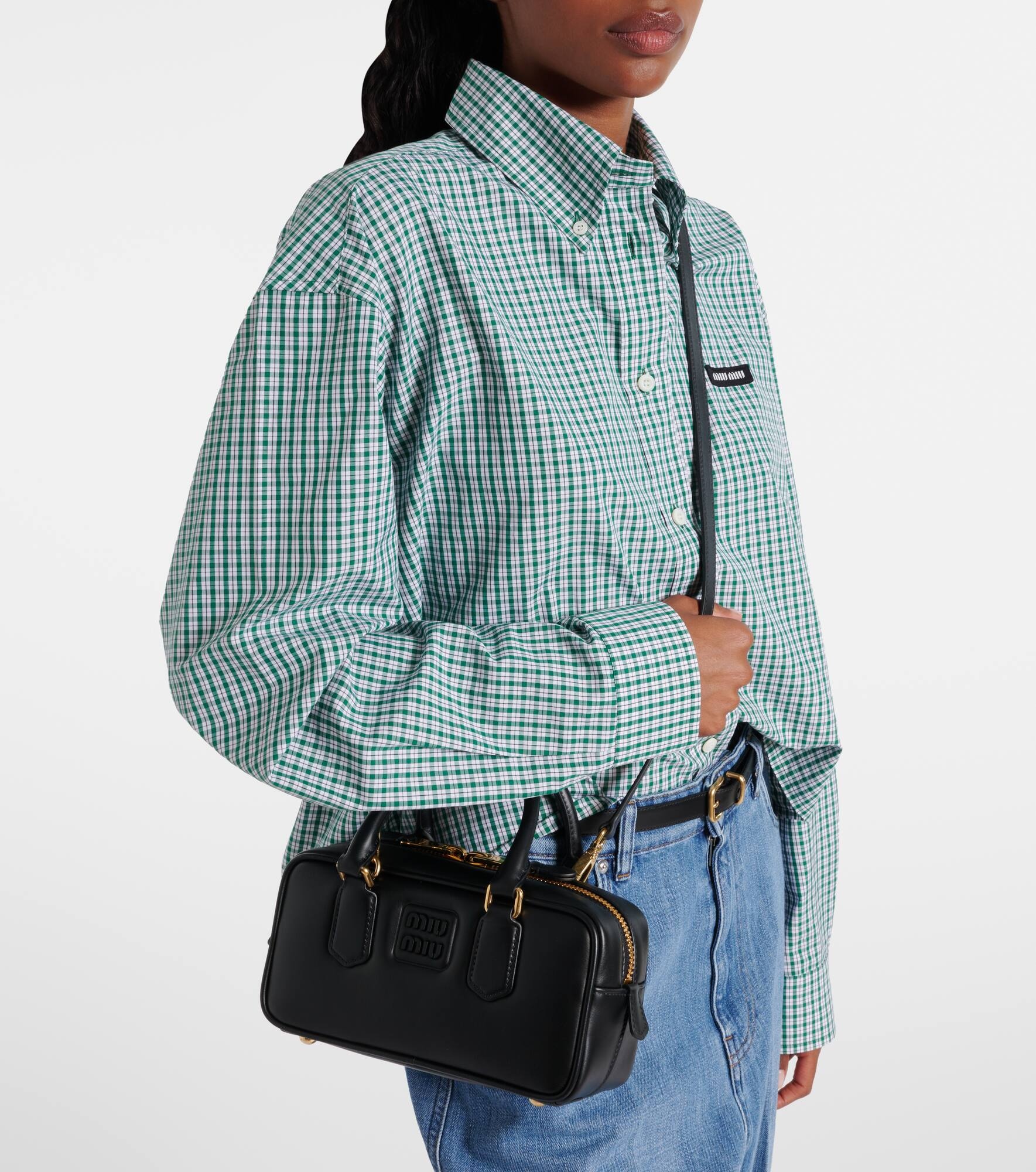 Arcadie leather tote bag - 6