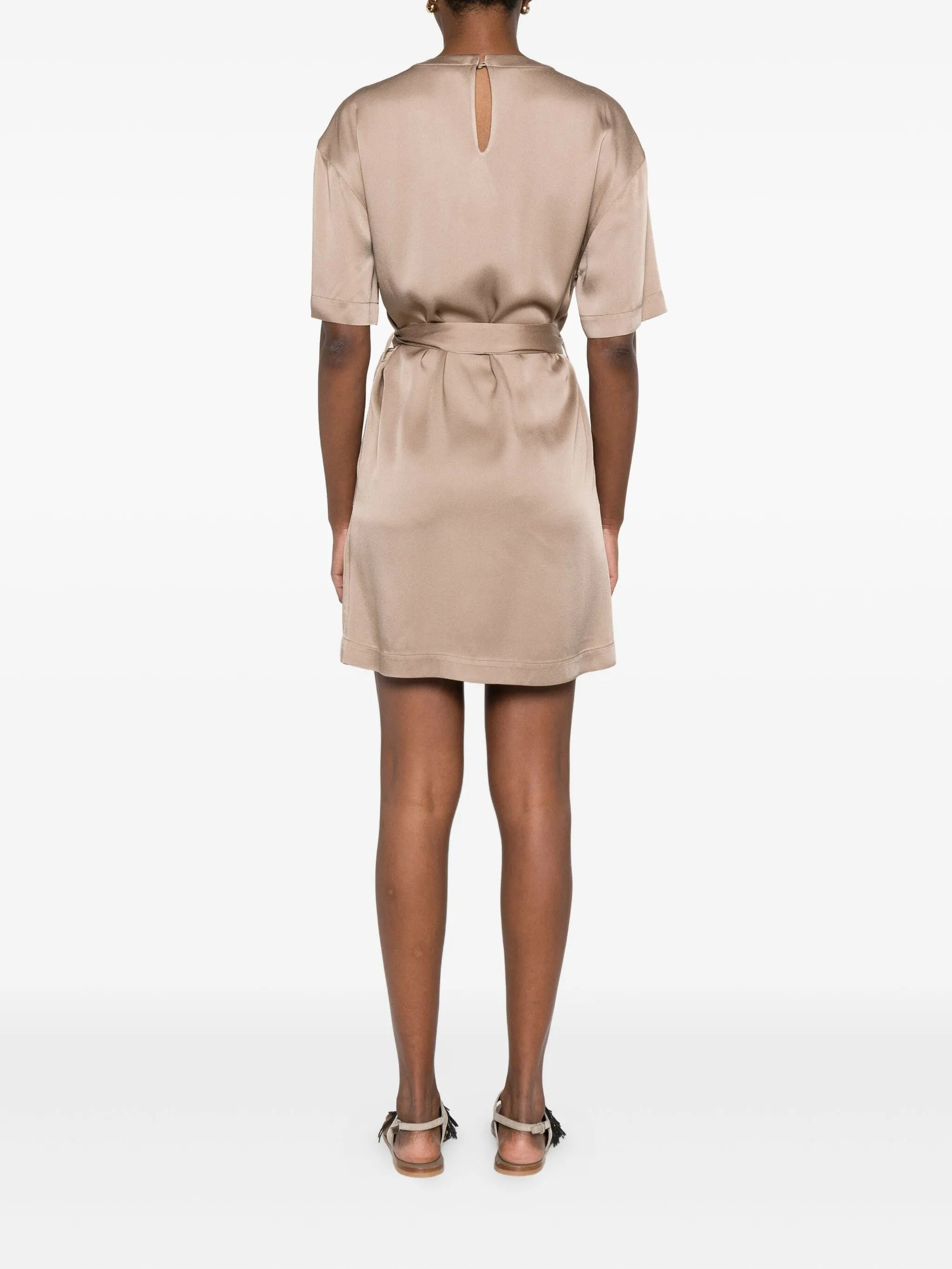 Brunello Cucinelli Belted Mini Dress - 5