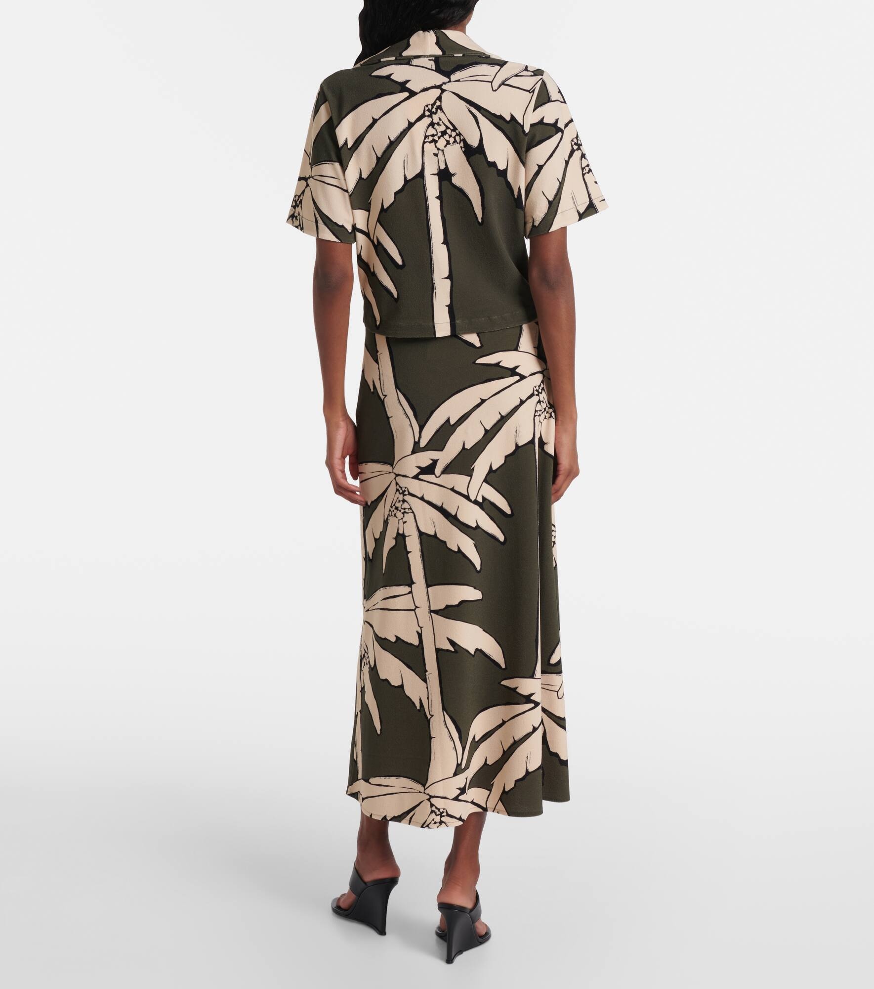 Cropped printed terry shirt - 3