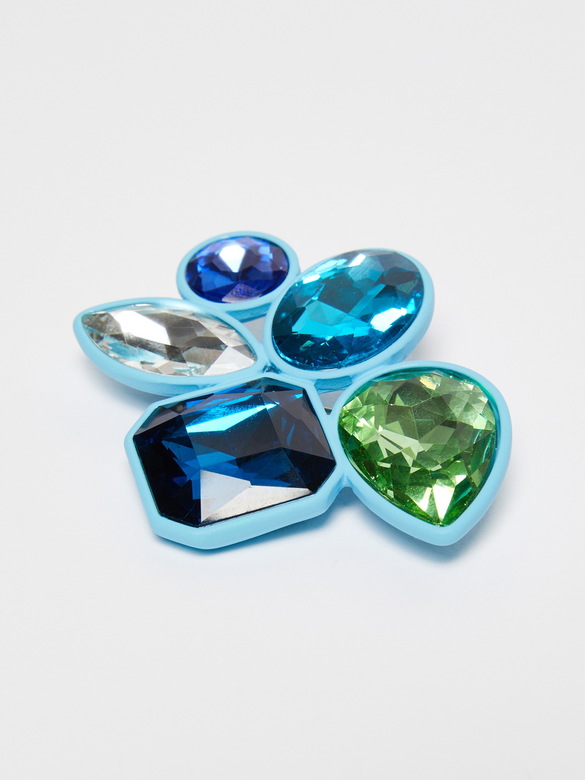 ORTICA Metal and glass brooch - 3