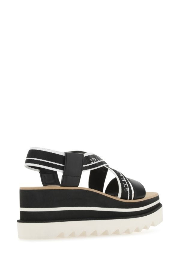 サンダル・ミュール Stella Mccartney Two-tone fabric Sneak Elyse sandals Stella McCartney Two-tone fabric Sneak Elyse sandals