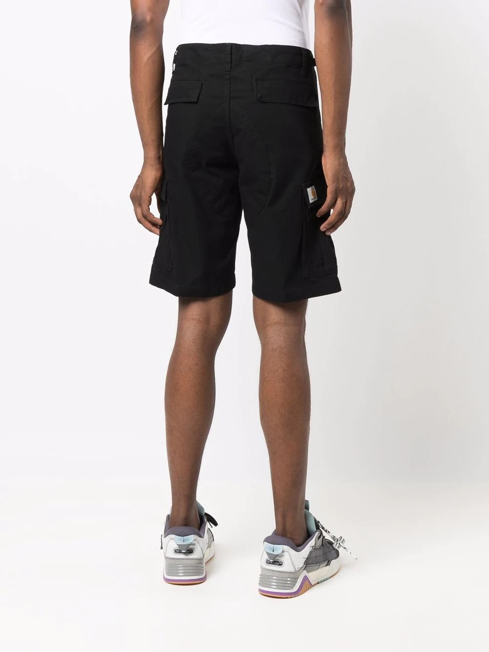 knee-length cargo shorts - 4