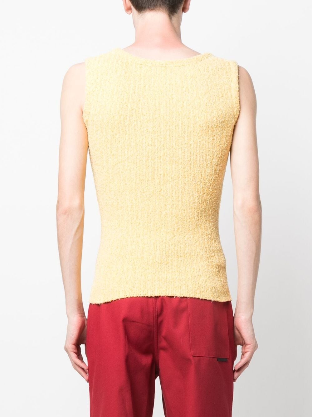 textured knit tank top - 4