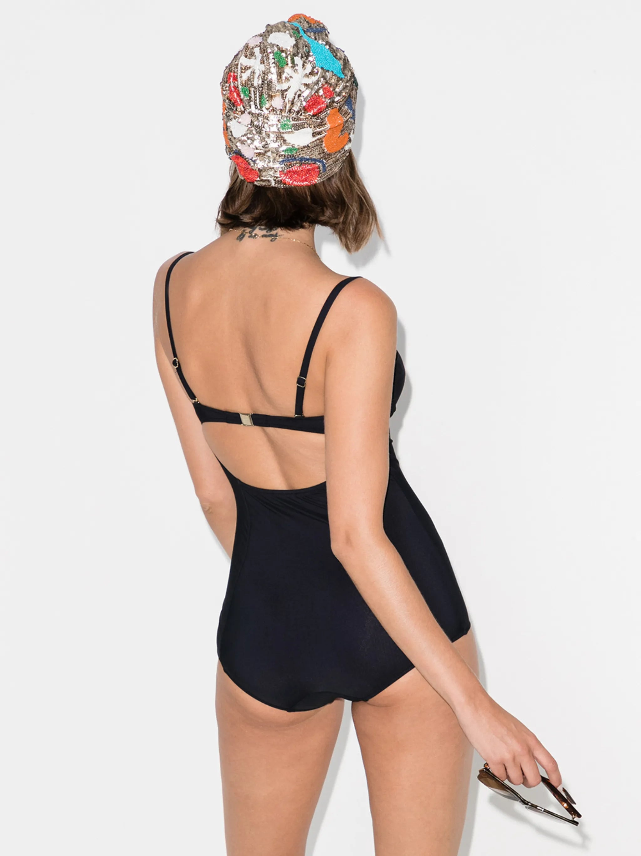 logo-tag balconette swimsuit - 3