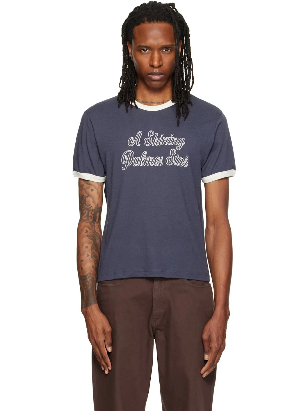 Navy Star Ringer T-shirt - 1