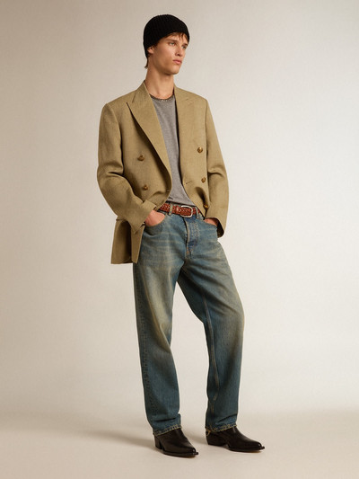 Golden Goose Blue jeans with a lived-in treatment outlook