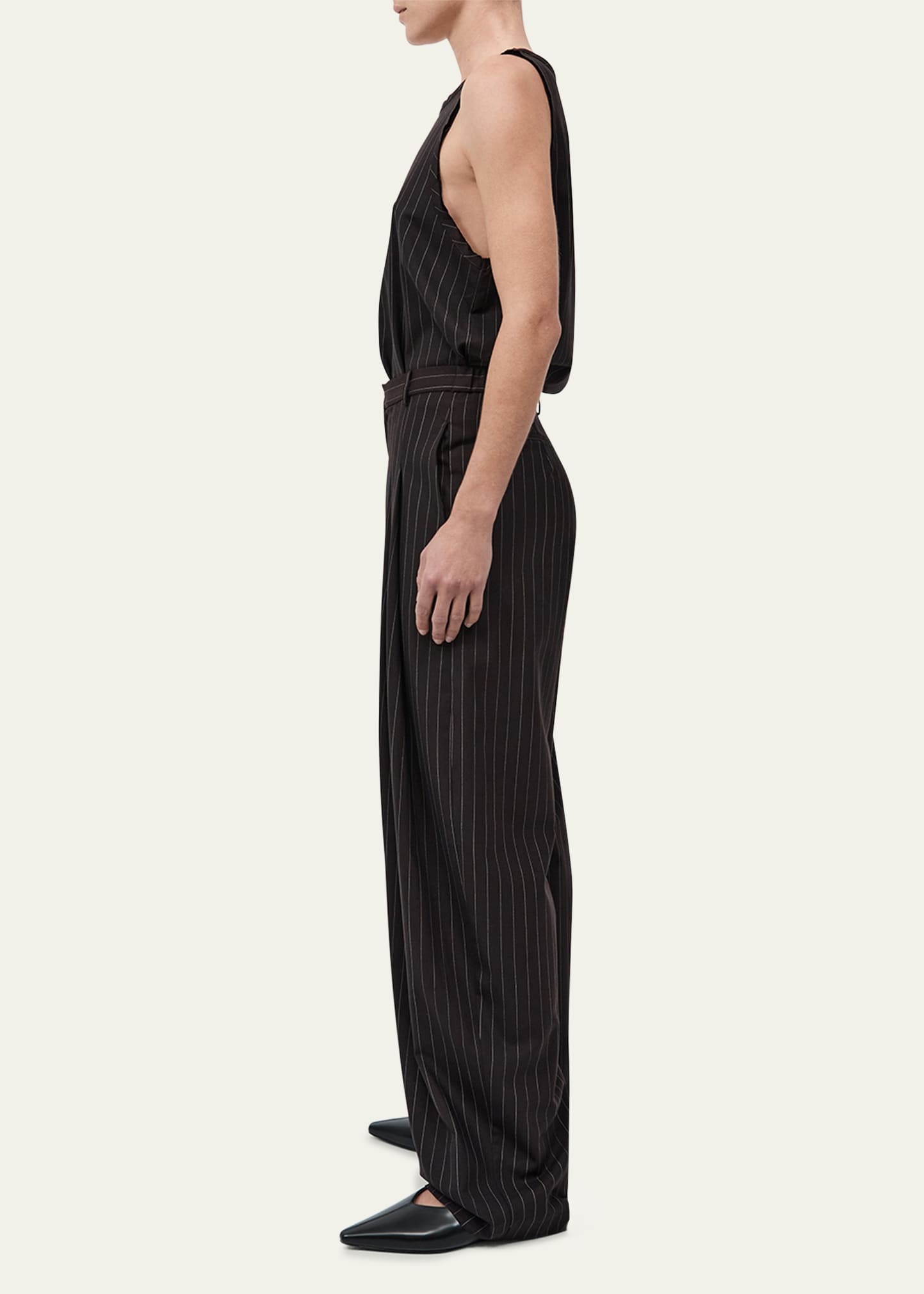 Pinstripe Wool Tank Top - 4