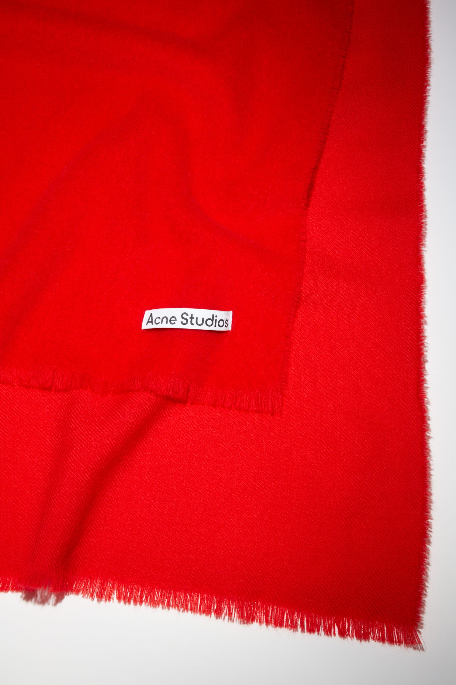 Soft wool scarf - Red - 4