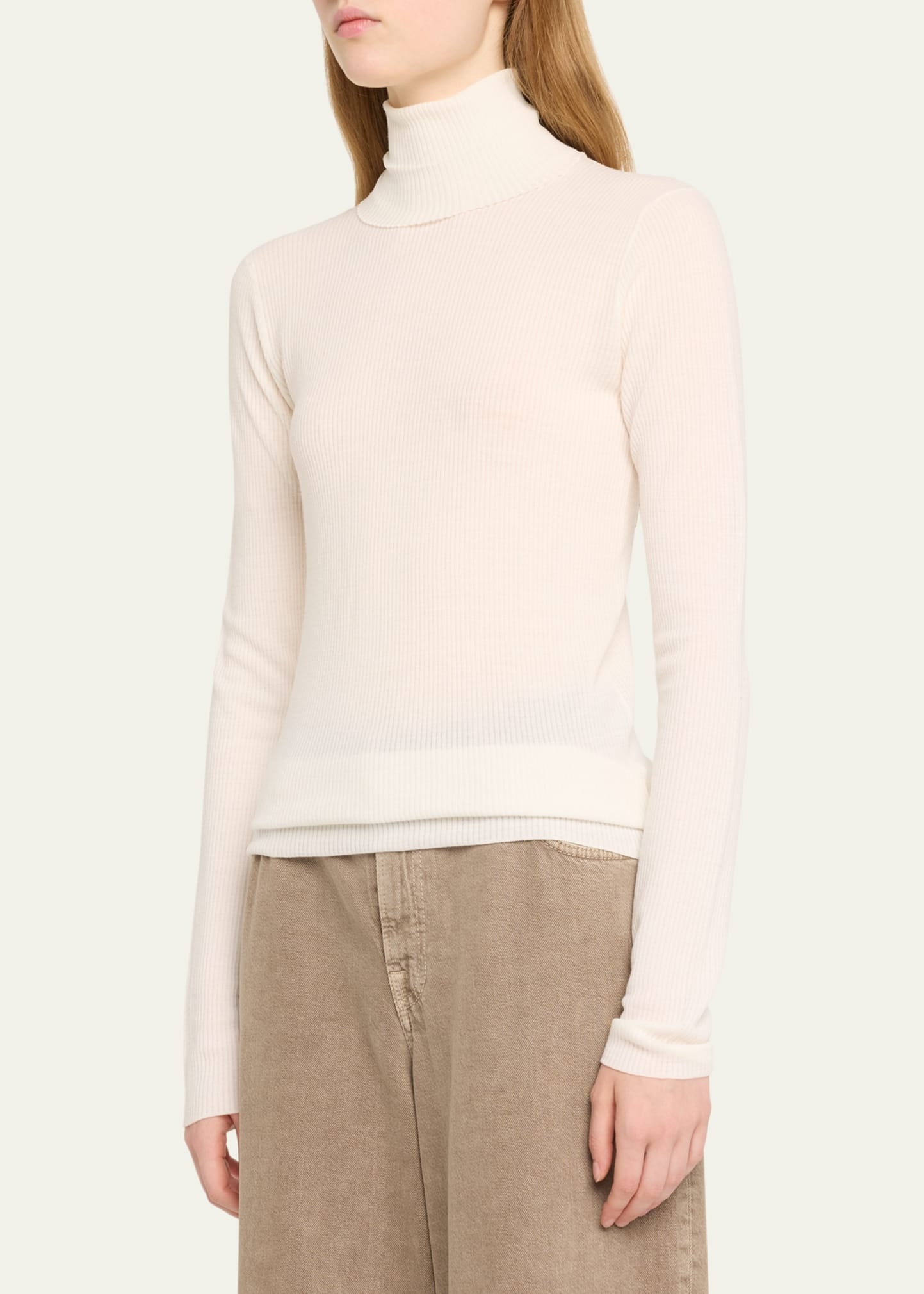 Taupo Ribbed Wool Turtleneck - 4