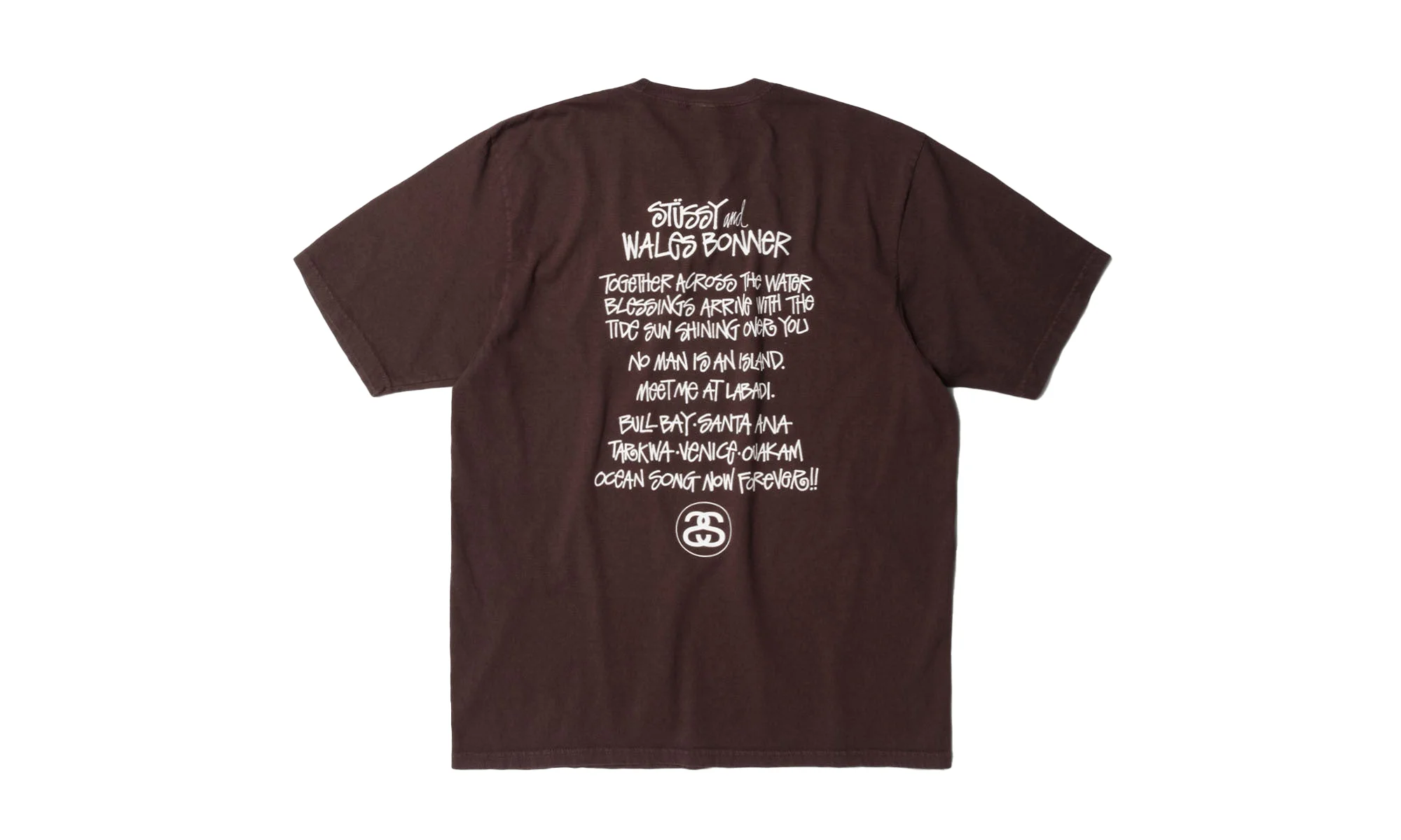 Wales Bonner Ocean Song Tee "Brown" STUS54 - 1