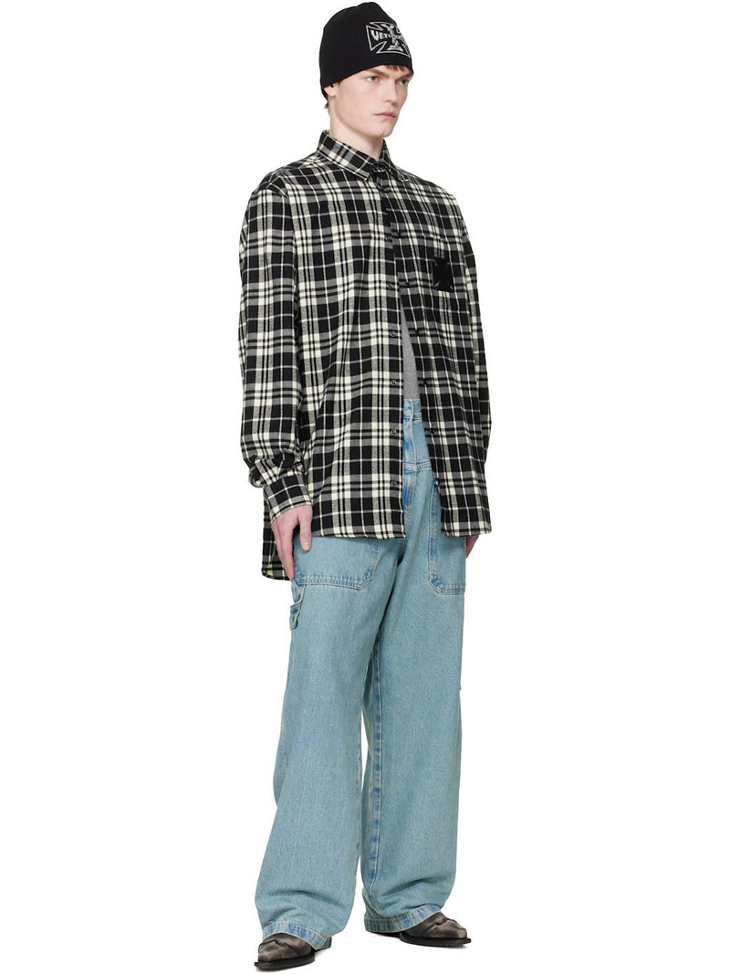 VETEMENTS Blue Back-To-Front Hip-Hop Jeans outlook
