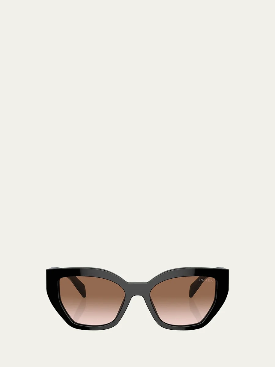 Logo Acetate Butterfly Sunglasses - 1