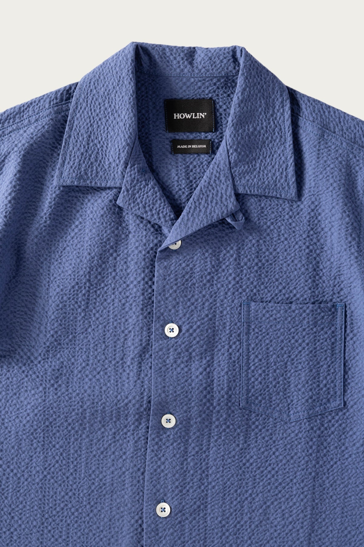 Seersucker Cocktail Shirt - Blue - 2