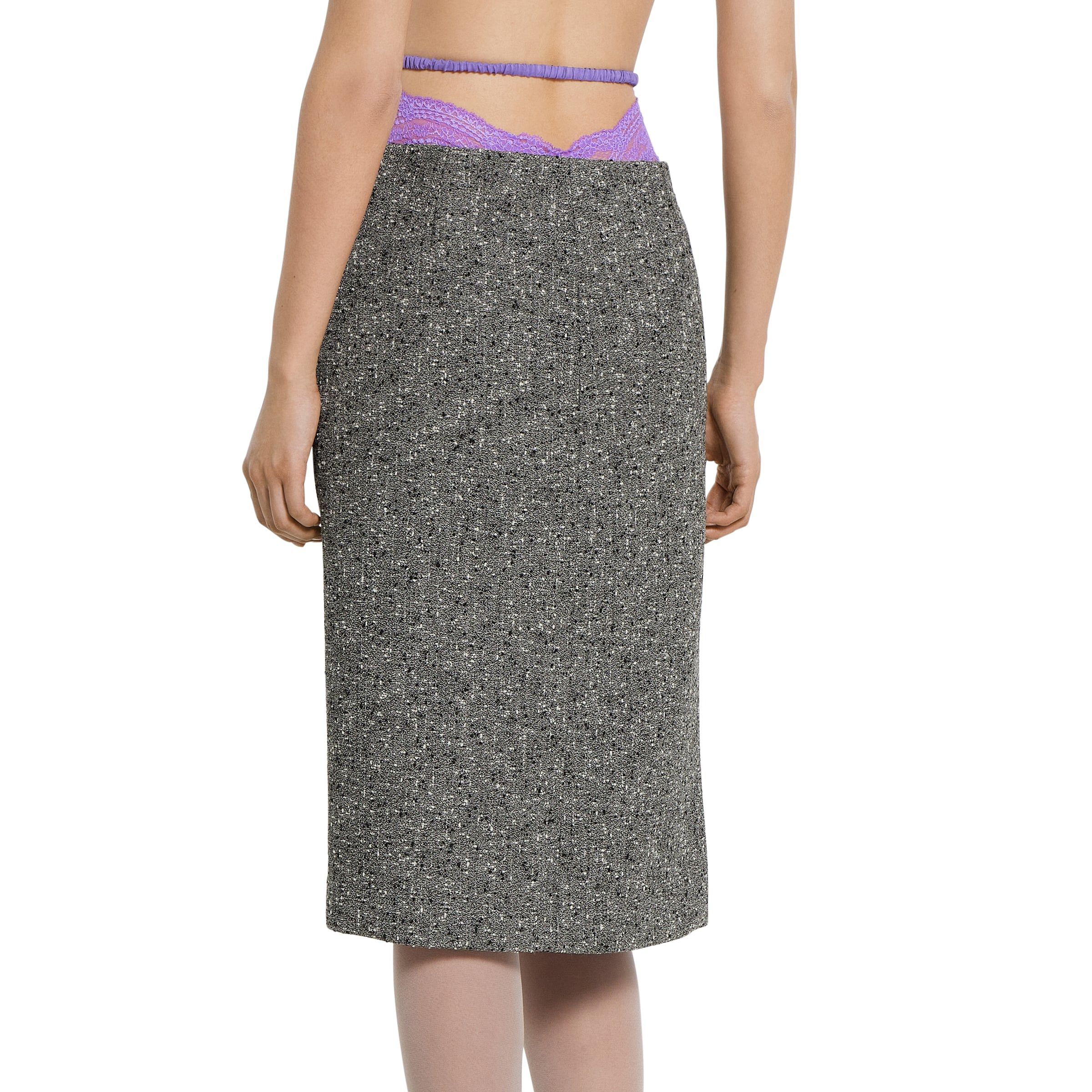 Seeded wool skirt - 4