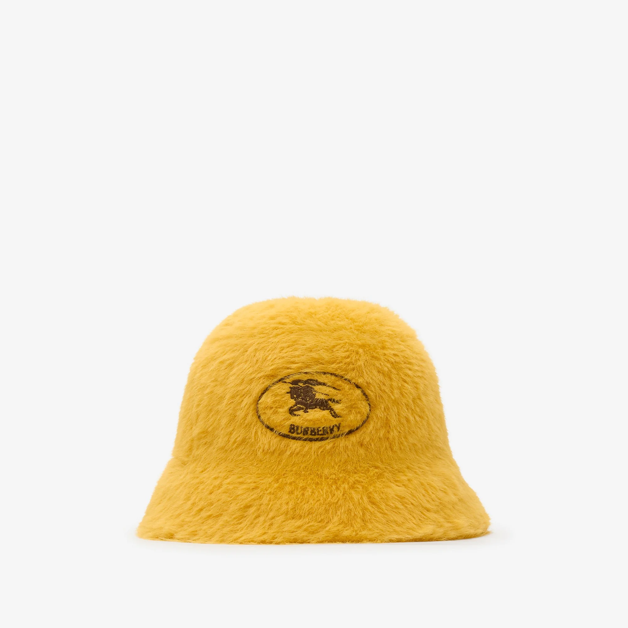 Knight Stamp Faux Fur Bucket Hat - 1