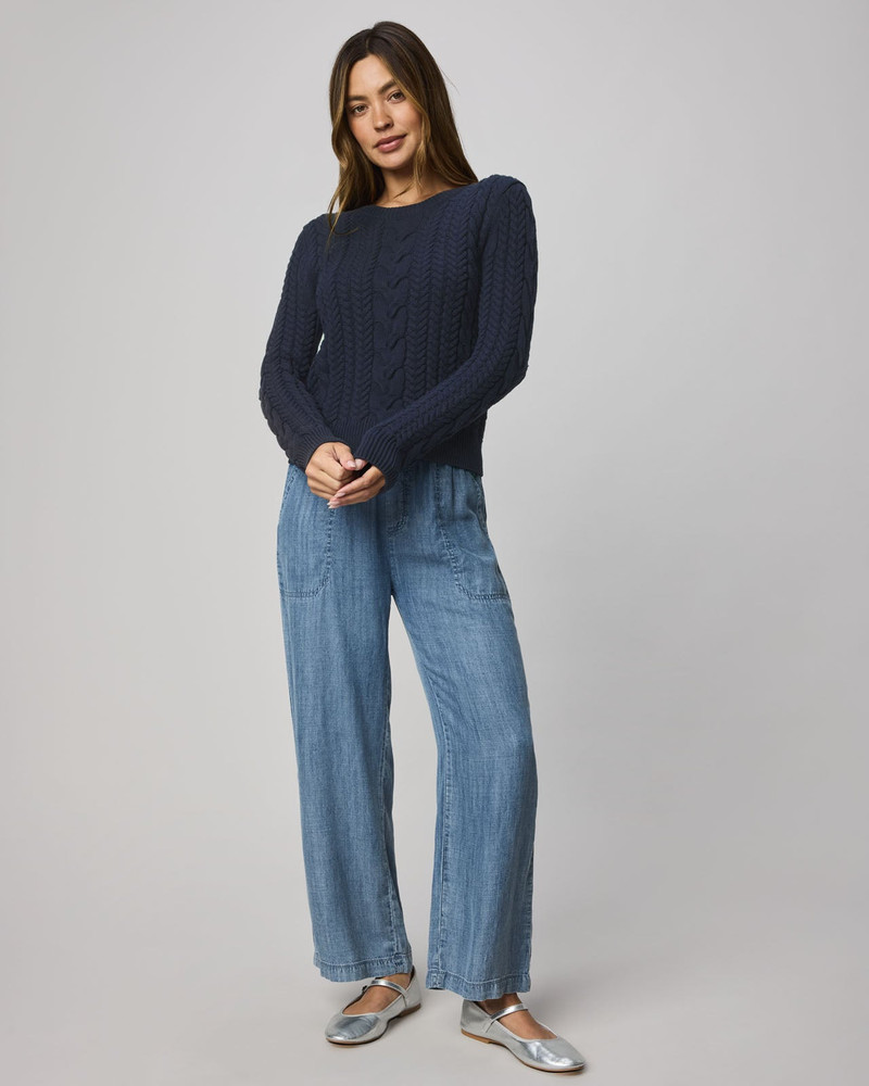 Splendid Annabella Cable Knit Sweater outlook