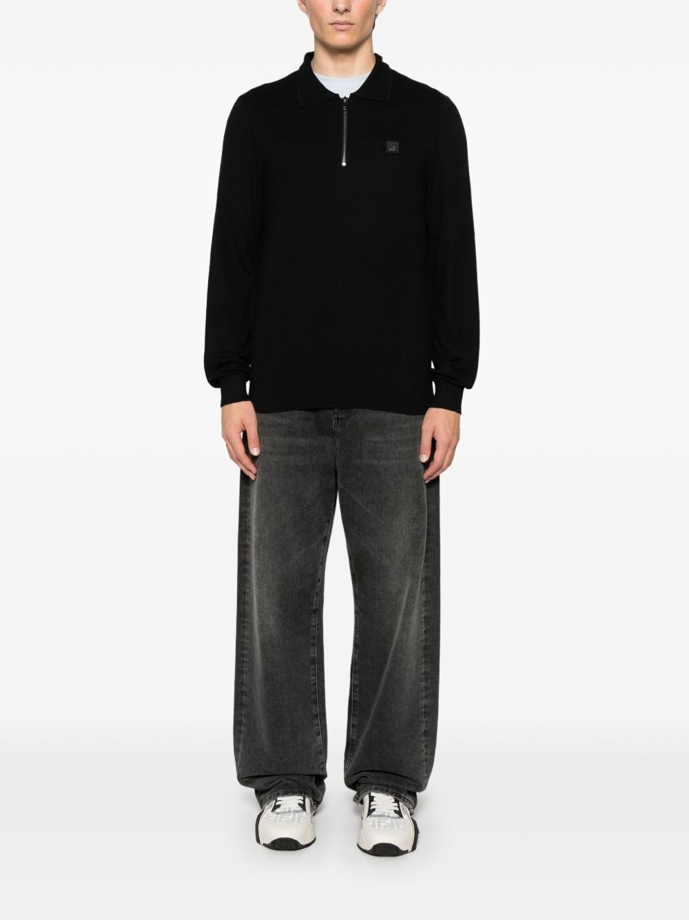 knitted polo shirt - 2