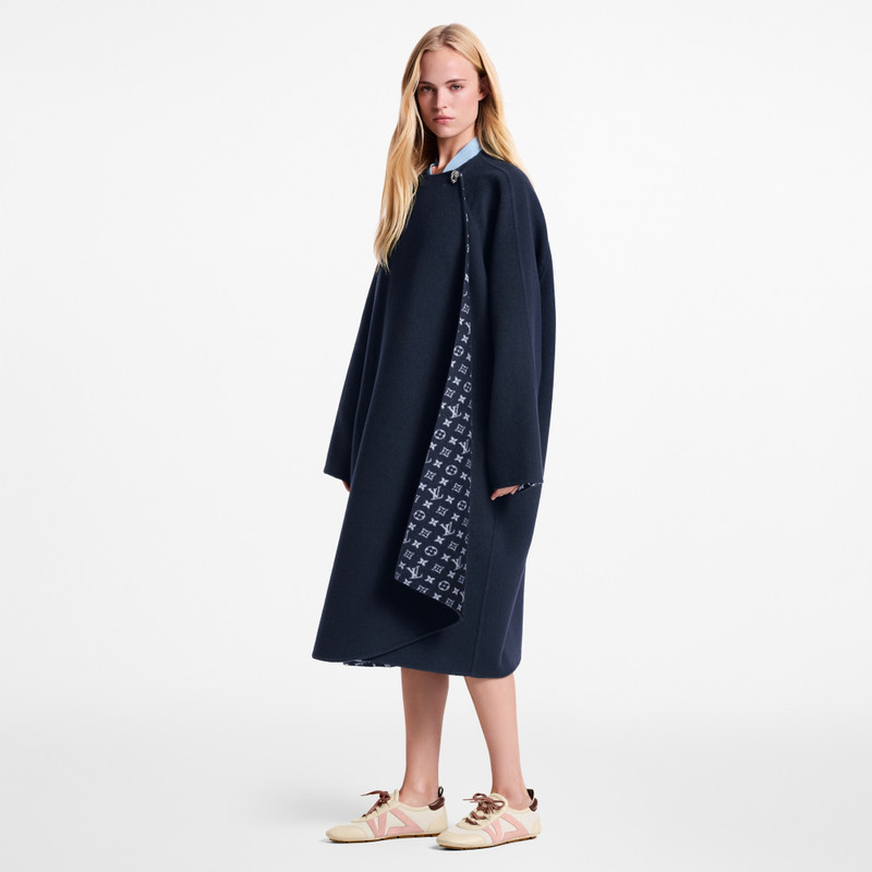 Louis Vuitton Drape Front Long Coat outlook