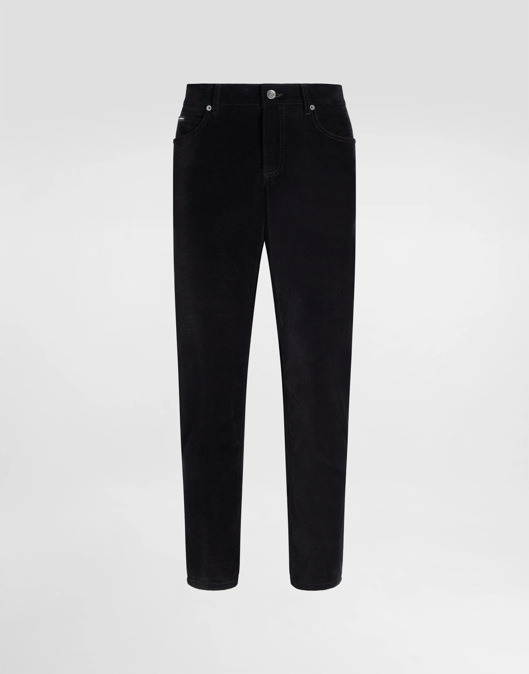 Cotton and cashmere regular trousers - 1