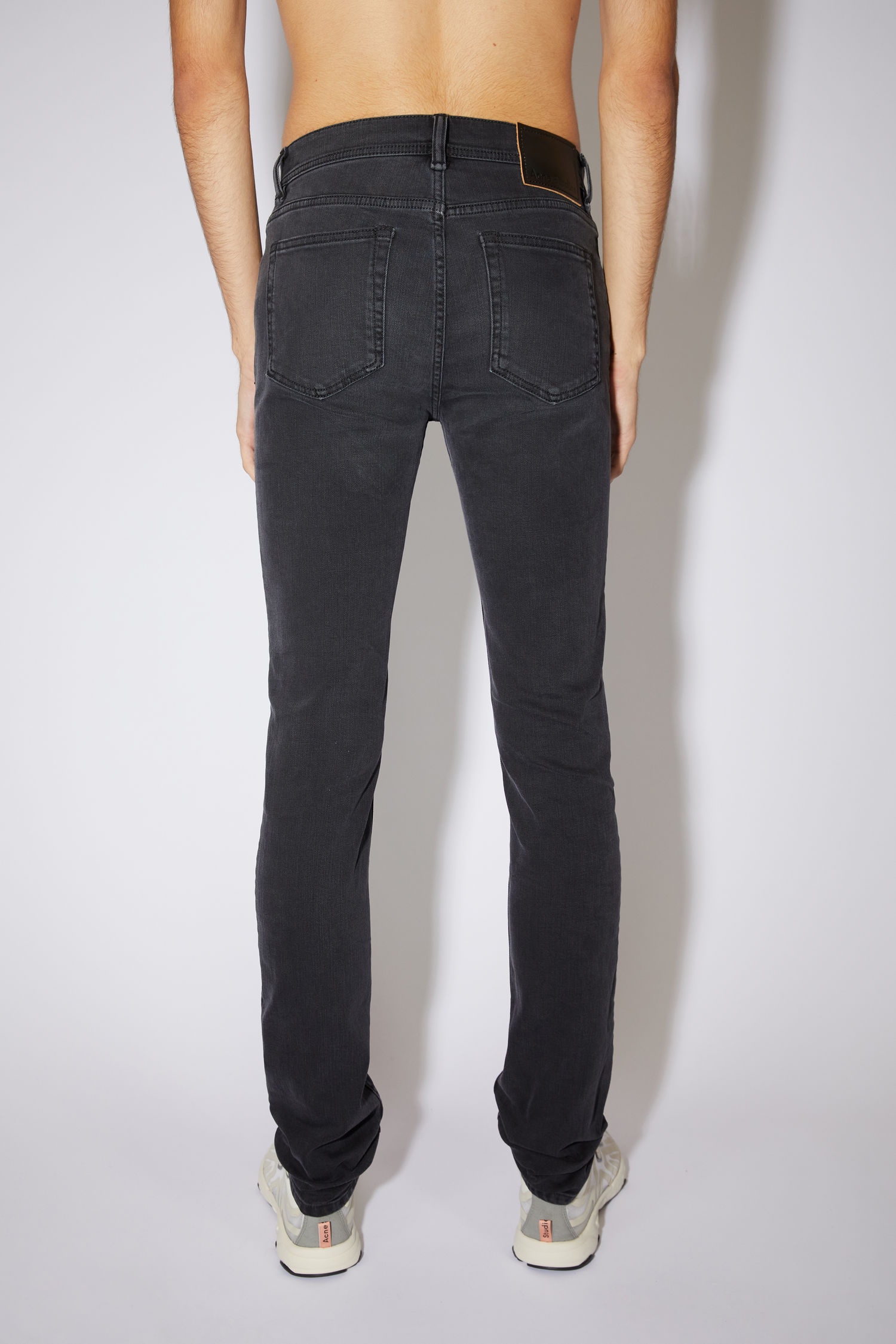 Skinny fit jeans - Used black - 3