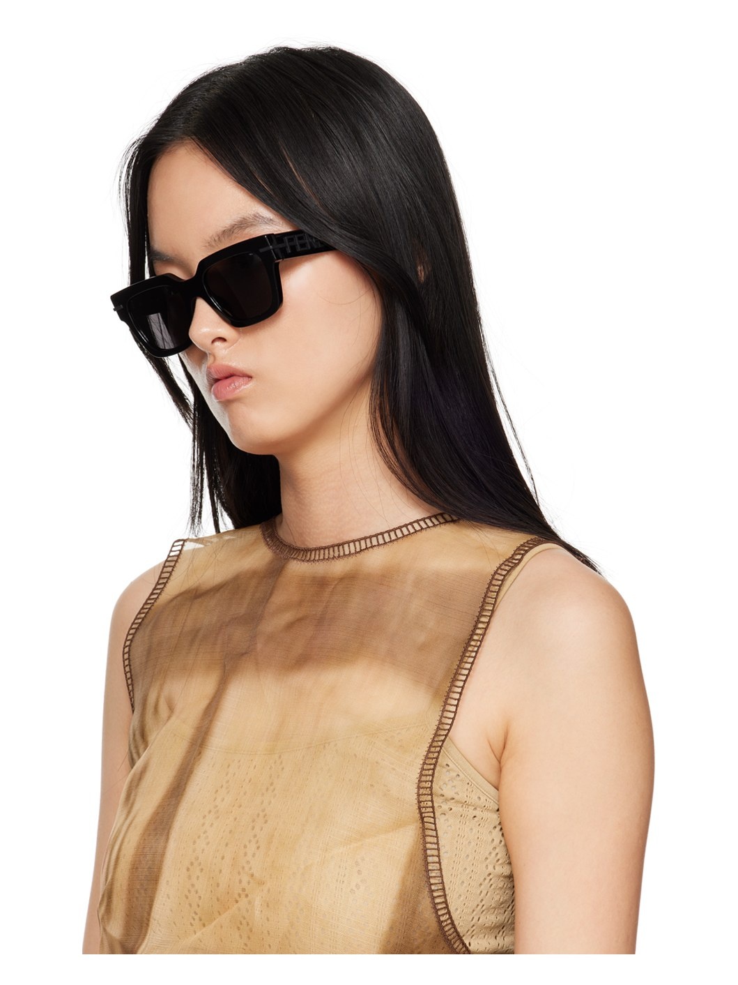 Black Square Sunglasses - 4