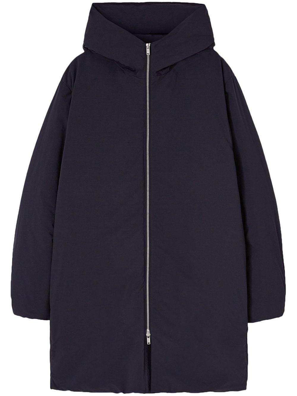 mid-length hooded down jacket - 1
