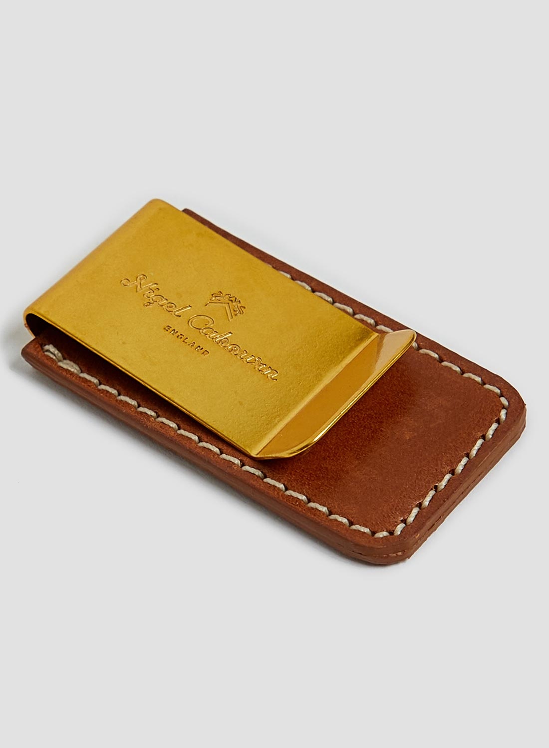 Money Clip in Tan - 4