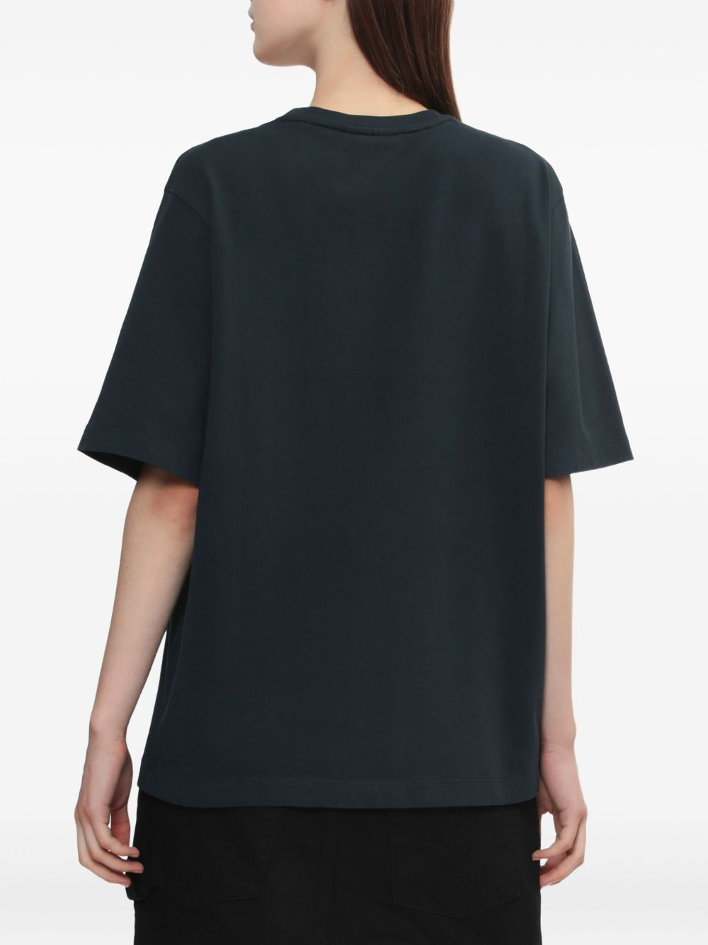 embroidered-logo cotton T-shirt - 4