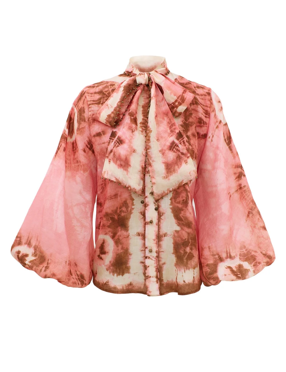 SUNDANCE TIE NECK BLOUSE - 1